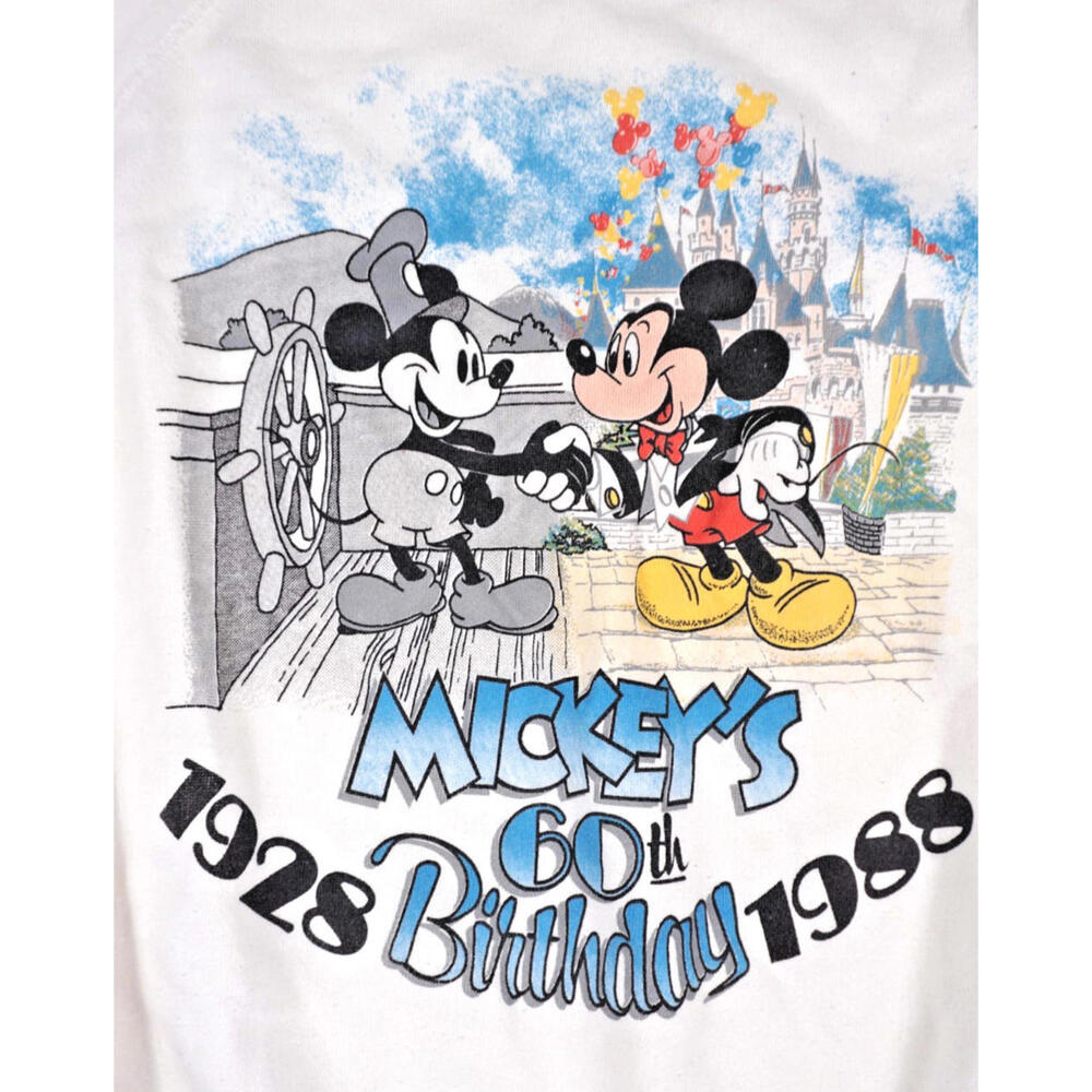 Vintage 80s Disney Mickey Mouse Sweatshirt XL Mens Anniversary Made USA Crewneck